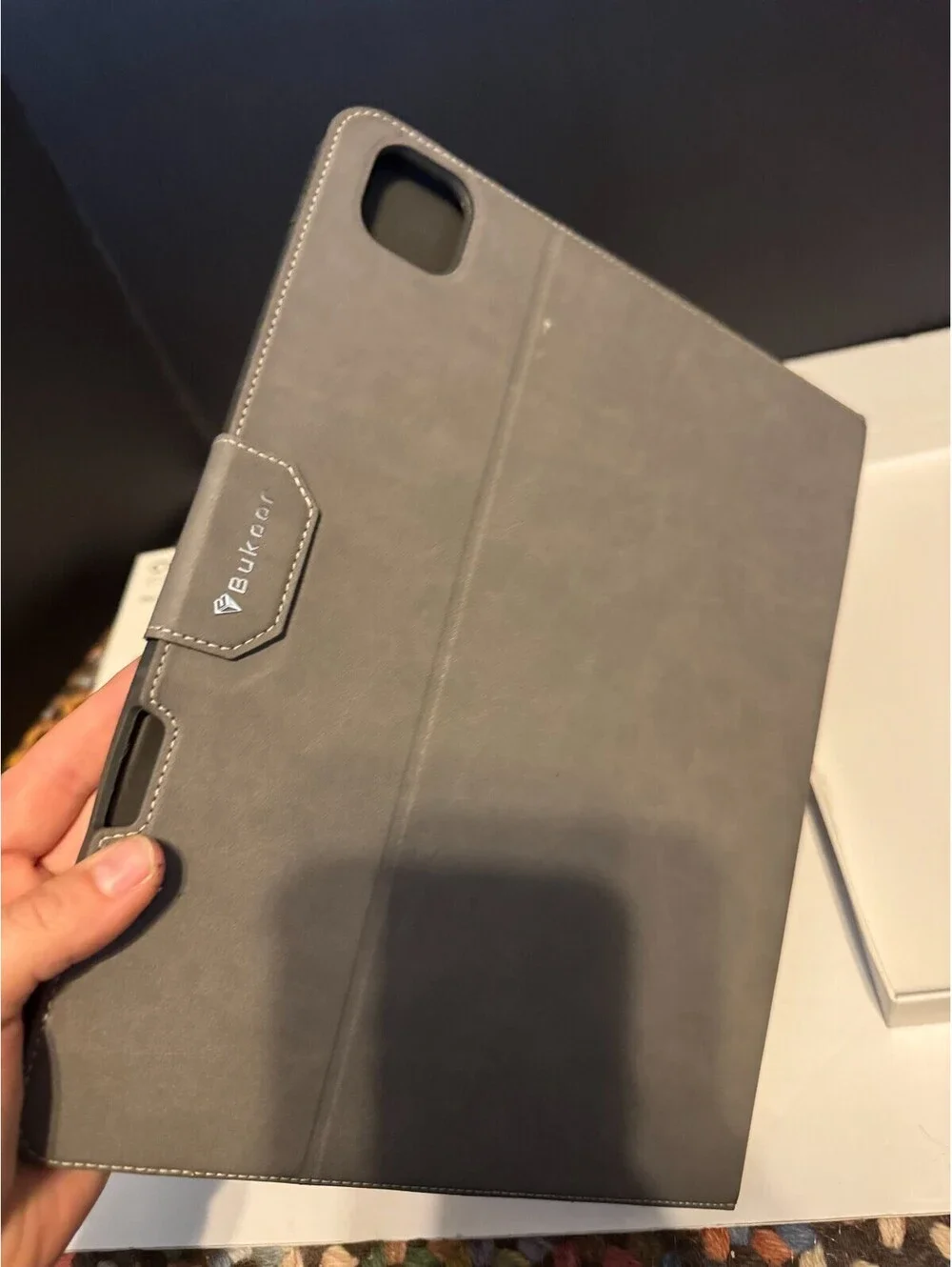 BuKoor iPad Pro 12.9 inch Case 6th Generation (2022) 5th/4th/3rd Generation Gray